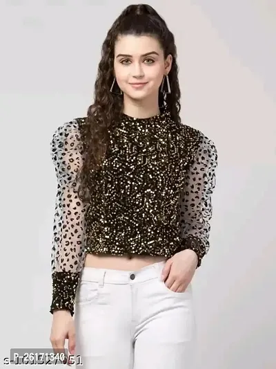 Sequins party wear top-thumb0