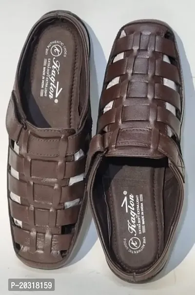 Buy Men Brown Casual Sandals Online | SKU: 18-1600-12-40-Metro Shoes