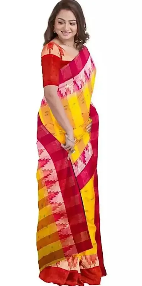 New In Khadi Cotton Saree with Blouse piece 