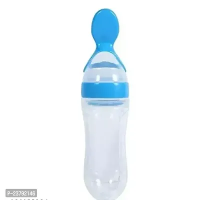 Newborn Baby Toddler Safe Silicone Squeeze Feeding Bottles- 90 ml-thumb0