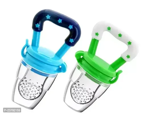 Smilynation Silicone Baby Fresh Fruit Food Feeder Nibbler- Pack Of 2-thumb0