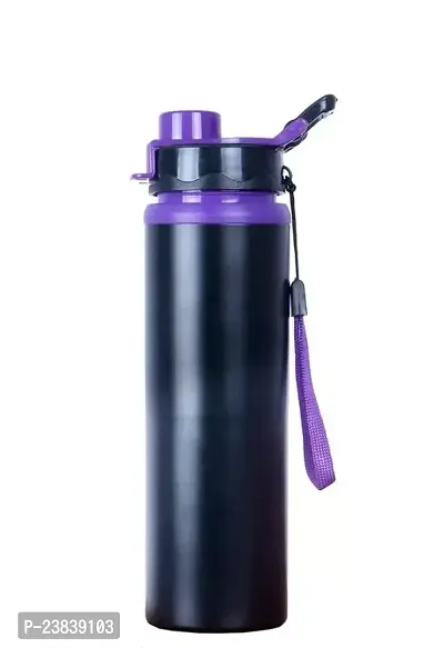 Smilynation 750 ml Stainless Steel Water Bottle for Kids And Gym and Sports Sipper Bottle Pack of 1 Purple