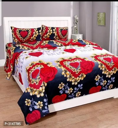 polycotton printed double bedsheets-thumb0