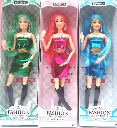 Beautiful Plastic Doll Combo for Girls