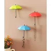 DHYANA MART Umbrella Key Holder for Wall Umbrella Key Stand Key Hat Wall Multipurpose Holder Hanger Hooks Wall Hook 6 Pcs Multi Color-thumb3