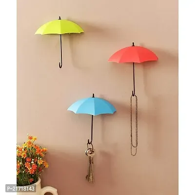 DHYANA MART Umbrella Key Holder for Wall Umbrella Key Stand Key Hat Wall Multipurpose Holder Hanger Hooks Wall Hook 6 Pcs Multi Color-thumb4