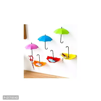 DHYANA MART Umbrella Key Holder for Wall Umbrella Key Stand Key Hat Wall Multipurpose Holder Hanger Hooks Wall Hook 6 Pcs Multi Color-thumb5