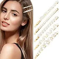 Gold Pearl Bobby Pins For Women Girls Valentines Styling Hair Clip Barrettes Bridal Fashion Butterfly Hair Clamps, Birthday Party, Prom,Daily Wearing,Motherrsquo;s Day Gift Set 6 Pack-thumb2