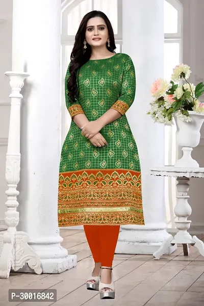 Stylish Silk Jacquard Kurti for Women