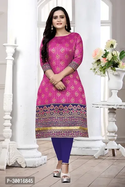 Stylish Silk Jacquard Kurti for Women