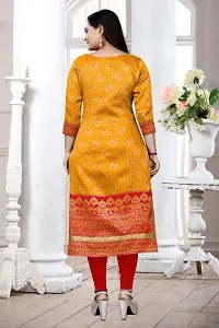 Stylish Silk Jacquard Kurti for Women-thumb1