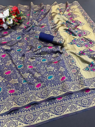 Most Demanded Fency Banarasi Silk Jacquard Weaving Work Saree