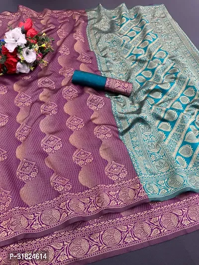 Most Demanded Fency Banarasi Silk Jacquard Weaving Work Saree