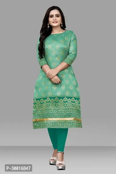 Stylish Silk Jacquard Kurti for Women