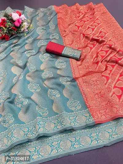 Most Demanded Fency Banarasi Silk Jacquard Weaving Work Saree