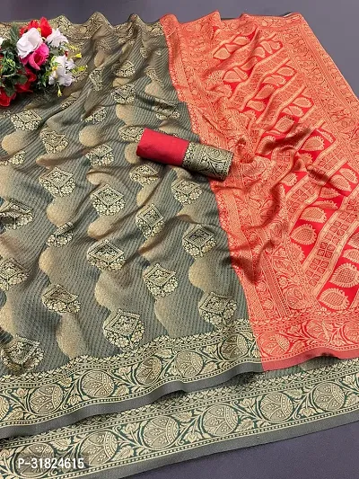 Most Demanded Fency Banarasi Silk Jacquard Weaving Work Saree