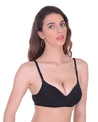 Fabulous Cotton Blend Solid Padded Bras-Pack Of 3-thumb3