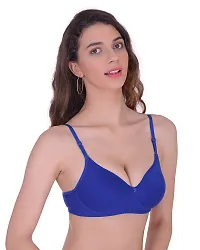 Fabulous Cotton Blend Solid Minimizer Bras -Pack Of 3-thumb3