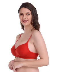 Fabulous Cotton Blend Solid Basic Bras -Pack Of 3-thumb3