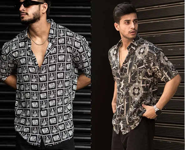 New Launched Cotton Blend Short Sleeves Casual Shirt 