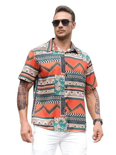 Trendy Striped Half Sleeve Regular Fit Casual Shirt for Men