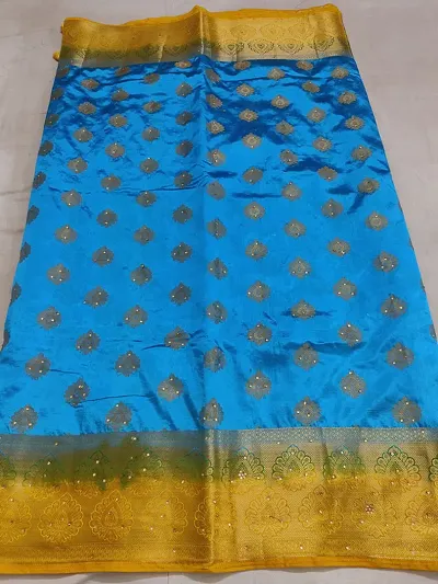 New In Art Silk Saree with Blouse piece 