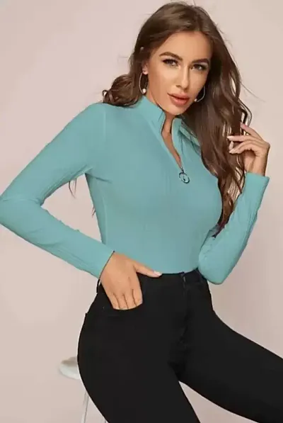 Casual Regular Sleeves Solid Women Top