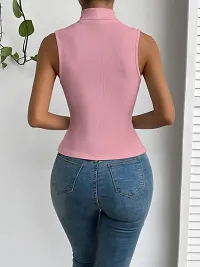 Classic Cotton Blend Solid Tops for Women-thumb1