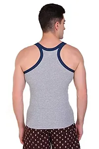 T.T. Men Designer Gym Vest Pack of 2 Olive-Black ::Grey-Blue-thumb4