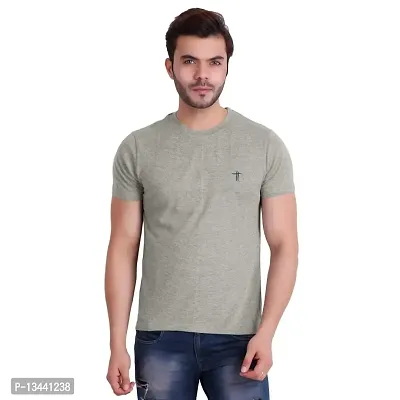T.T. Men Solid Cotton Round Neck T-Shirts