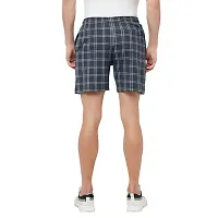 T.T. Men Cool Check Shorts Pack of 1 NVY-thumb3