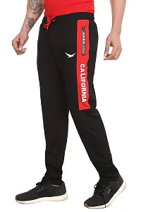 HiFlyers Men's Regular Fit Trackpants Black red(TS128_BR_XXL)-thumb4