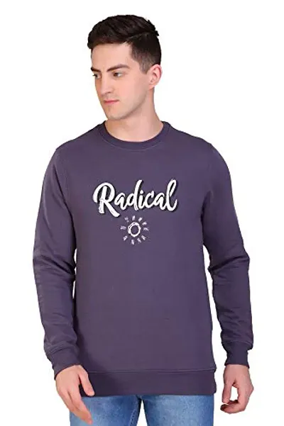 Printed Round Neck Full Sleeve Sweatshirt For Men