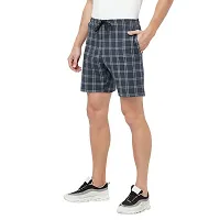 T.T. Men Cool Check Shorts Pack of 1 NVY-thumb1