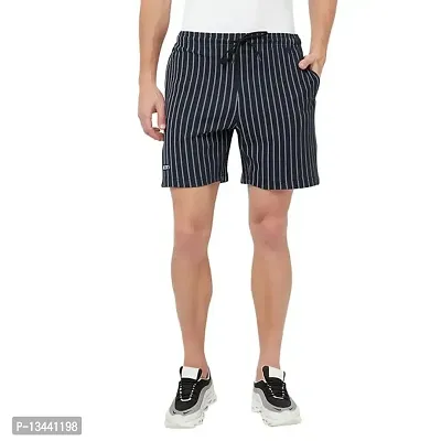 T.T. Men Cool Striper Shorts Pack of 1 NVY