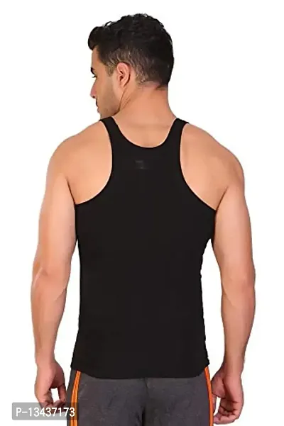 T.T. Men Designer Gym Vest Pack of 2 Olive-Black ::Grey-Blue-thumb3