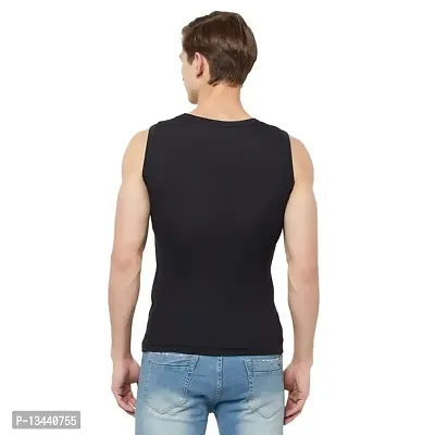 T.T. Men Designer Gym Vest Pack of 2 Black-Red::Navy-Sky-thumb4