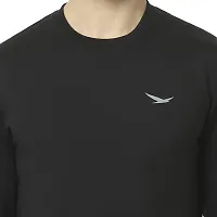 HiFlyers Men's Fleece Round Neck Sweatshirt (HFW048_BLK_XL_Black_XL)-thumb4