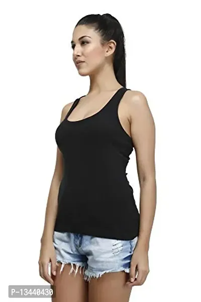 T.T. Womens Desire Cotton Spandex Rib Racer Vest Pack of 3-thumb3