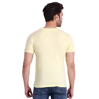 T.T. Men Solid Cotton Round Neck Tshirt Lemon-thumb2