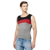 T.T. Men Designer Gym Vest Pack of 2 Red-Black::Navy-Grey-thumb4