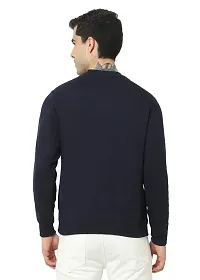 HiFlyers Men's Fleece Round Neck Sweatshirt (HFW048_NVY_M_Navy_M)-thumb3