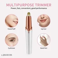 Portable eyebrow Hair Removal Eyebrow Trimmer (White)-thumb2