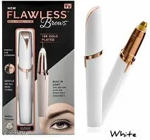 Portable eyebrow Hair Removal Eyebrow Trimmer (White)-thumb3