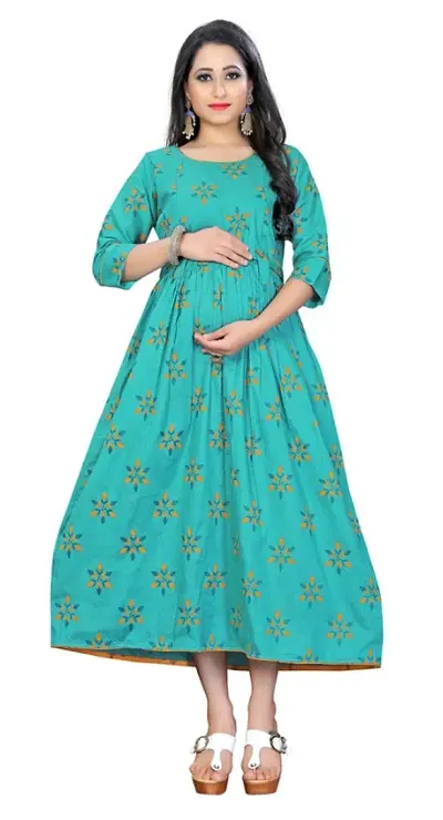 Womens Attractive Maternity And Feeding Dress