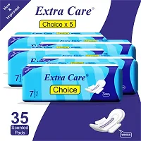 Extra Care Choice Sanitary Pads with Wings pack of 5 (7pcs) Sanitary Pad-thumb1