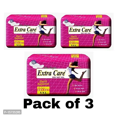 Extra Care Dry Net XXL Sanitary Pads Pack of 3