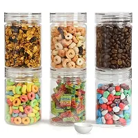 Plastic Storage Jars Air-Tight Kitchen Storage Set  Easy to Clean Capacity 350 ml (Pack of 6)-thumb4