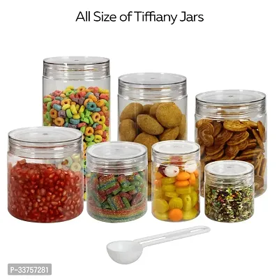 Plastic Storage Jars Air-Tight Kitchen Storage Set  Easy to Clean Capacity 850 ml (Pack of 3)-thumb5