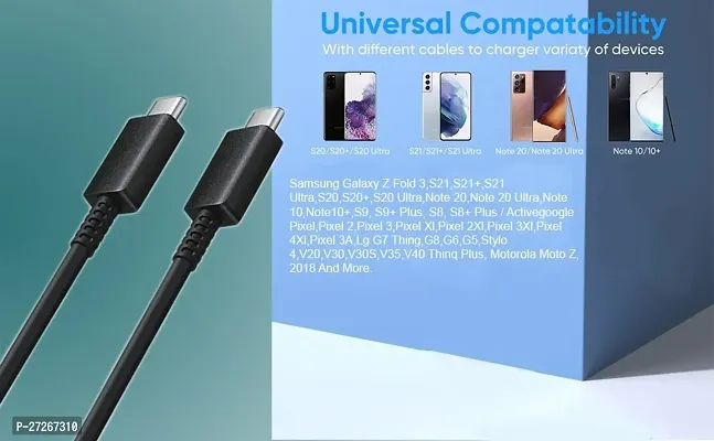 Usb-C Or Type-C Charger Cord 1 M Usb Type C Cable-thumb0